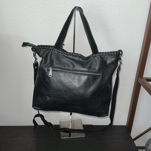 Patricia Nash Suede Color Black Multi Satchel - Picture 5 of 11